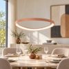 Lampadario a sospensione plettro moderno pesca led 60w cct 3000k 4000k