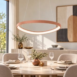 Lampadario a sospensione plettro moderno pesca led 60w cct 3000k 4000k