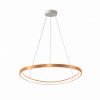 Lampadario led 60w cct 3000k 4000k a sospensione moderno plettro foglia rame