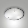 Fabas plafoniera hill rotonda vetro bianco 33cm