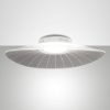 Fabas vela bianca plafoniera per camera da letto led 24w 3000k dimmerabile