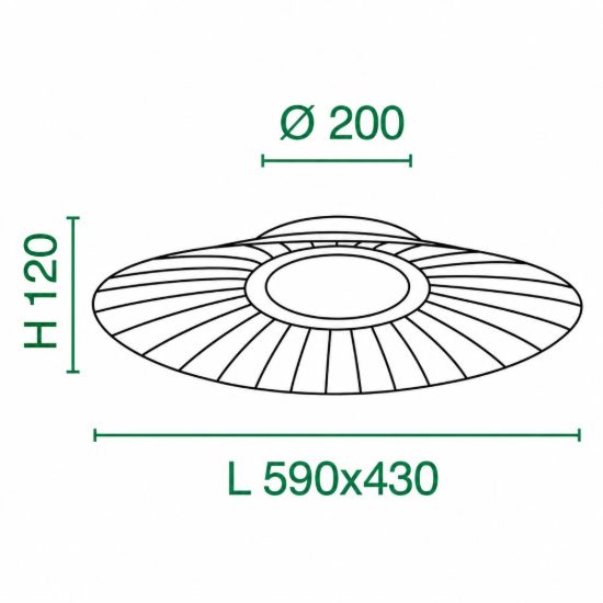 Fabas vela bianca plafoniera per camera da letto led 24w 3000k dimmerabile