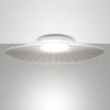 Fabas vela plafoniera led 40w 3000k dimmerabile moderna bianca