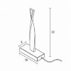 Lampada led 6w 3000k dimmerabile da tavolo moderna verde oliva