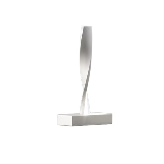 Lampada da tavolo led 6w 3000k dimmerabile moderna bianca