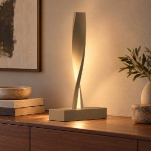Lampada moderna da tavolo sabbia bagnata led 6w 3000k dimmerabile