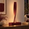 Lampada moderna da tavolo bordeaux led 6w 3000k dimmerabile