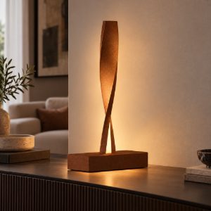 Lampada led 6w 3000k dimmerabile moderna da tavolo rame opaco