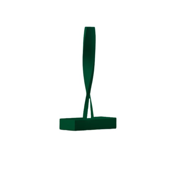Lampada da tavolo moderna verde bosco led 6w 3000k dimmerabile