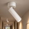 Gea luce faretto led a soffitto orientabile bianco led 7w 2700k