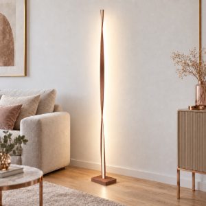 Piantana led 26w 3000k dimmerabile moderna rame opaco