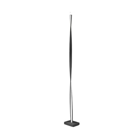 Piantana moderno nero led 26w 3000k dimmerabile