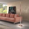 Piantana intrecciata moderna pesca per soggiorno led 26w 3000k dimmerabile
