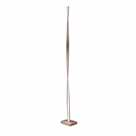 Piantana intrecciata moderna pesca per soggiorno led 26w 3000k dimmerabile