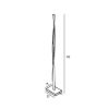 Piantana led 26w 3000k dimmerabile moderna ruggine
