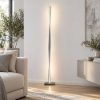 Piantana led 26w 3000k dimmerabile moderno grigio perla per sala da pranzo