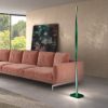 Piantana moderna per sala da pranzo verde bosco led 26w 3000k dimmerabile