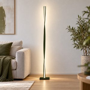 Piantana led 26w 3000k dimmerabile moderna per sala da pranzo verde oliva