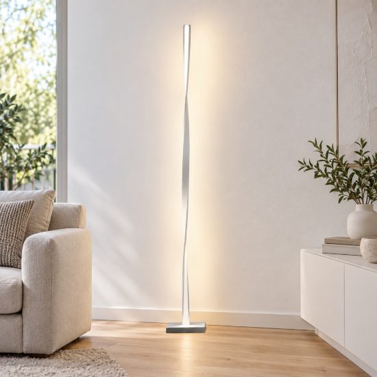 Piantana led 26w 3000k moderno bianco per sala da pranzo dimmerabile