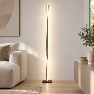 Piantana moderna sabbia bagnata led 26w 3000k dimmerabile