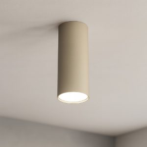 Faretto cilindro da soffitto sabbia top light shape
