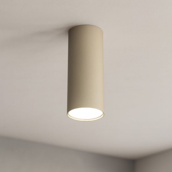 Faretto cilindro da soffitto sabbia top light shape