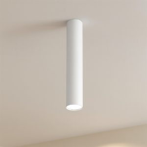 Faretto cilindro da soffitto bianco top light shape