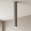 Faretto da soffitto grigio rotondo per interni
