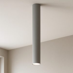 Faretto da soffitto grigio rotondo per interni