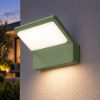 Applique da esterno led 20w cct 3000k 4000k ip65 moderna verde salvia