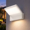 Applique da esterno led 20w cct 3000k 4000k ip65 moderna bianca