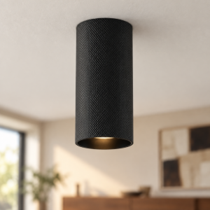 Maytoni artisan faretto moderno per cucina cilindrico nero da soffitto gu10