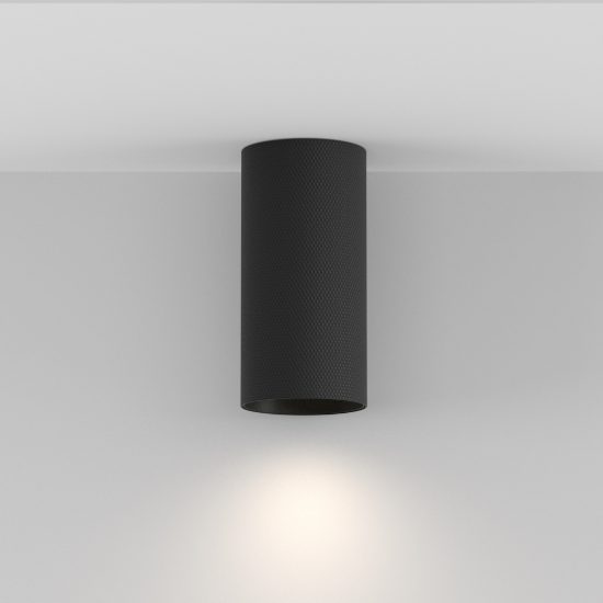 Maytoni artisan faretto moderno per cucina cilindrico nero da soffitto gu10