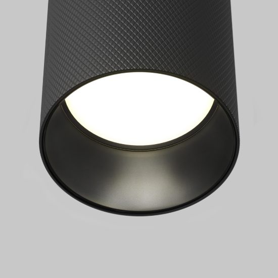 Maytoni artisan faretto moderno per cucina cilindrico nero da soffitto gu10