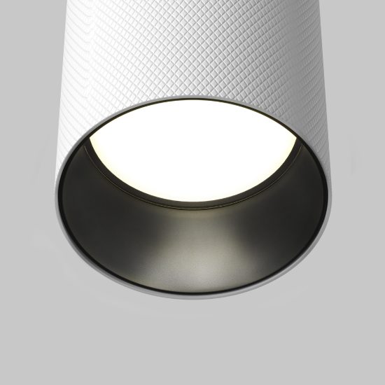 Maytoni artisan faretto da soffitto gu10 per cucina moderno cilindrico bianco