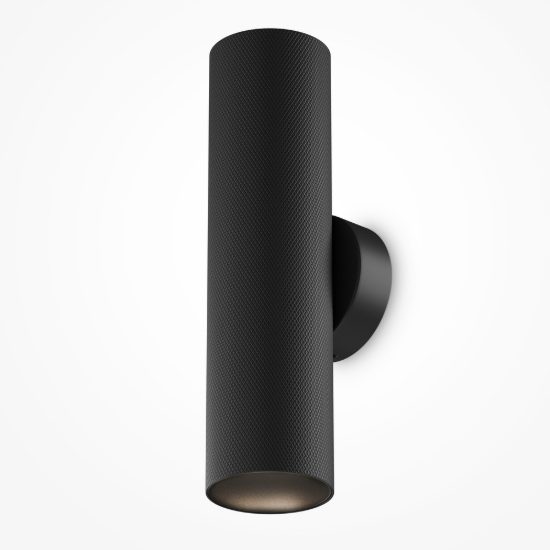 Maytoni artisan applique per camera da letto moderna cilindrica nero