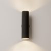 Maytoni artisan applique per camera da letto moderna cilindrica nero