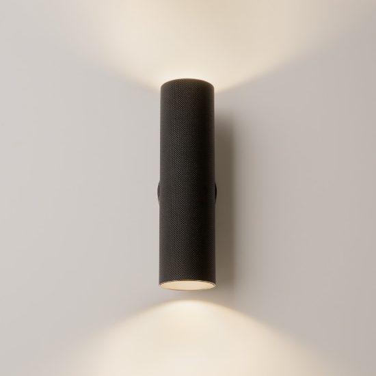 Maytoni artisan applique per camera da letto moderna cilindrica nero