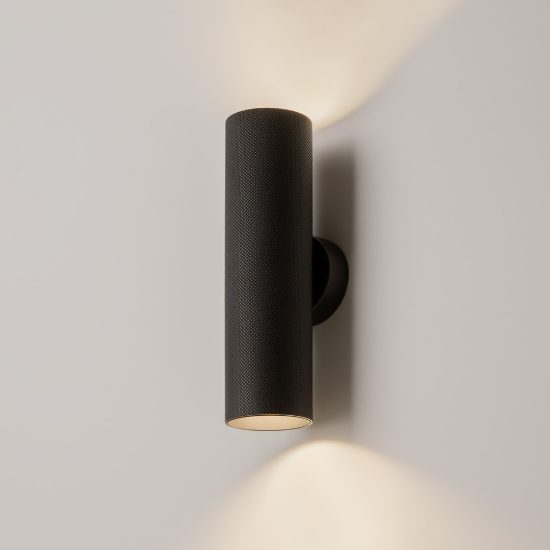Maytoni artisan applique per camera da letto moderna cilindrica nero