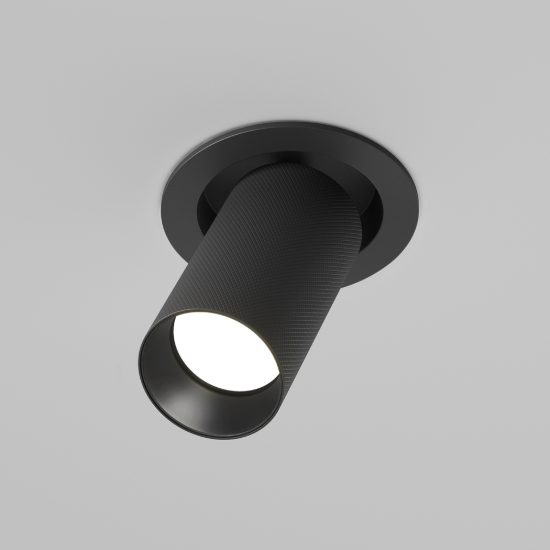 Maytoni artisan faretto moderno per cucina nero da incasso gu10