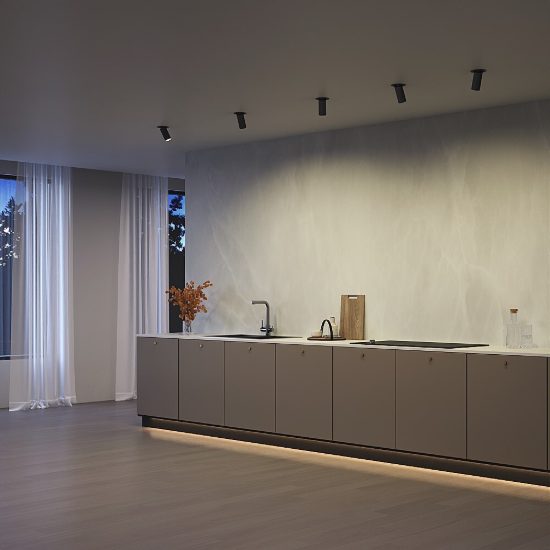 Maytoni artisan faretto moderno per cucina nero da incasso gu10