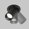 Maytoni artisan faretto moderno per cucina nero da incasso gu10