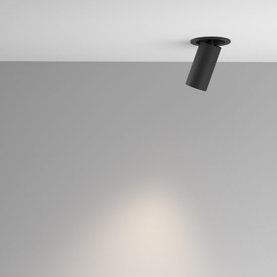 Maytoni artisan faretto moderno per cucina nero da incasso gu10
