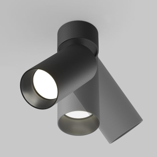 Maytoni artisan faretto moderno per cucina nero da soffitto orientabile