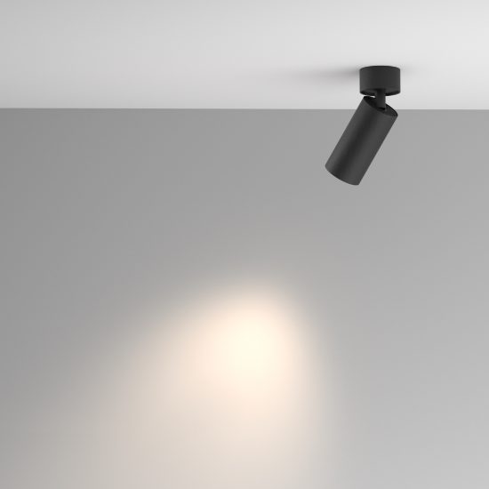 Maytoni artisan faretto moderno per cucina nero da soffitto orientabile