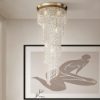 Maytoni cascade lampadario classico oro cristallo 12 luci