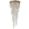 Maytoni cascade lampadario classico oro cristallo 12 luci