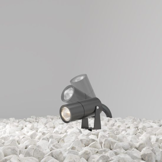 Maytoni bern faretto led 5w 3000k ip65 orientabile moderno da esterno giardino grafite