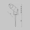 Maytoni bern faretto led 5w 3000k ip65 orientabile moderno da esterno giardino grafite