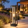 Maytoni cell paletto ip54 50cm per esterno gabbia moderno grafite vetro